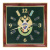 Часы подарочные вышитые на бархате в багетной рамке 35х35 см (ПС)