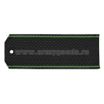 Погоны черн. зел. кант (на пластике)