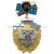 Медаль ДМБ 2016 (син.) с накл. орлом РФ