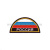 Шеврон пластизолевый Россия (полукруг МЧС триколор) на черном фоне