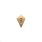 Подвеска мет. "9" к значку парашютист-отлич.