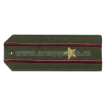 Погоны «машинная вышивка» оливк. (ткань rip-stop) c 2 вышит. краповым просв. с вышитыми звездами (майор) на костюм офисный