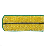 Погоны парад. зол. мет. зел. кант 1 черн. пр.