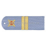 Погоны «машинная вышивка» Полиция без канта бл.-голуб с вышит. эмблемой (мл. сержант) пластик