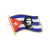Значок мет. Флажок республики Куба с Че Геварой (смола, на пимсе)