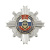 Значок мет. 55 лет вневедомственной охране МВД РФ (крест с накл., смола)
