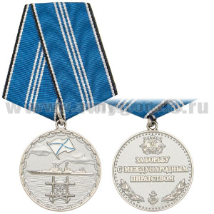 Медаль За борьбу с международным пиратством (серебр.)