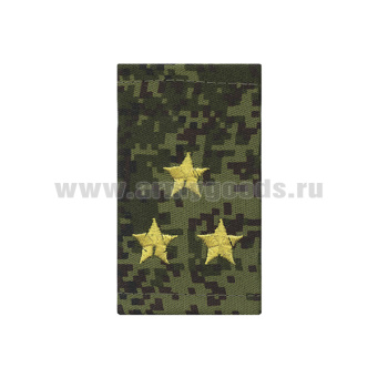 Ф/пог. "русская цифра" вышит. желт. (полковник) на липучке (пластик)