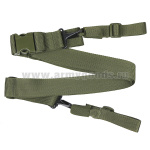 Ремень оружейный ОР-18 трехточечный стропяной (40 мм) хаки