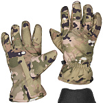 Перчатки тканевые зимние "мультикам" (утепл. флисом)