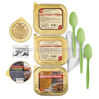 Сухпаек Армейские будни Тревога (ИРП) срок годности до 10.04.2027