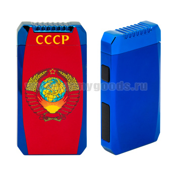 Зажигалка электронная импульсная СССР (герб) со шнуром USB