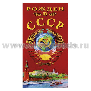 Пол-це махрово-велюровое Рожден в СССР (60x120 см)