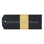 Погоны синие с нашитым латунным галуном (ст. сержант) на пластике