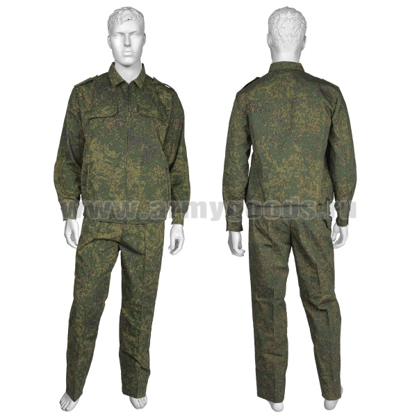 Костюм лет. МО офисный "русская цифра" (ткань Rip-Stop) с ф/погонами на плечах и без нагрудных липучек