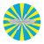 Наклейка круглая (d=10 см) Флаг ВВС РФ