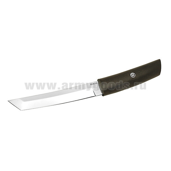 Нож Лемакс Танто (клинок полировка, рукоятка - дерево) 31 см