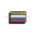 Шеврон пласт на кепку РОССИЯ (черн фон/флаг РФ) 50х70 мм на липучке