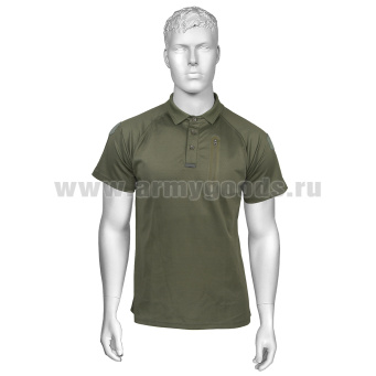 Рубашка поло тактическая (с нагрудн. карманом) кор/рук оливковая