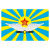Наклейка прямоуг (8x12 см) Флаг ВВС СССР
