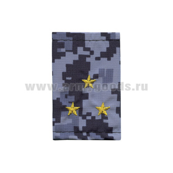 Ф/пог. Росгвардия ВОХР (расцв. "точка") вышит. желт. (ст. лейтенант)