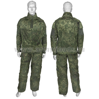 Костюм тактический ("мочалка") с защитными вставками "русская цифра"
