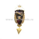 Значок мет. Парашютист (чистый с орлом, чистым красн. щитком и звездой)