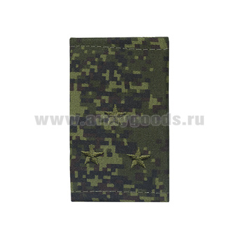 Ф/пог. "русская цифра" вышит. оливк. (ст. лейтенант) на липучке (пластик)