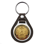 Брелок с эмблемой на виниловой подкладке Автомобильные войска (эмблема ст/обр)