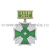 Медаль ДМБ 2016 Стальной крест зеленый без накладки