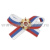 Значок мет. Миниатюра ордена отечественной войны на ленте триколор РФ (d значка 1.5 см)