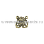 Значок мет. Водолаз с двумя якорями (высота 1,5 см) на пимсе