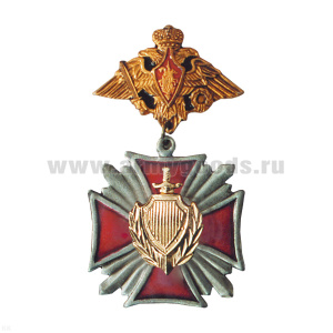 Медаль МВД зол. (серия Стальной крест) (на планке - орел)