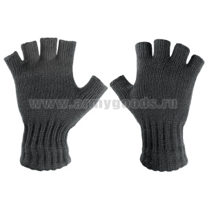 Перчатки п/ш черные с обрезанными пальцами