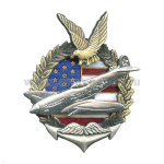 Значок мет. Spitfire (с птицей) (серия Самолеты по американскому ленд-лизу) гор. эм.