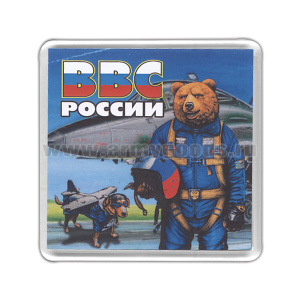 Магнит пластиковый ВВС России (медведь)