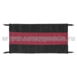 Повязка на рукав траурная (черная с красной полосой)