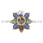 Значок мет. ВВМУПП им. Лен. Комсомола (крест с лучами)