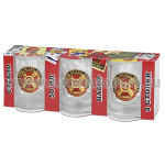 Стопки стеклянные (3x50 мл) с накладками (Участник боевых действий)