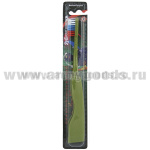 Щетка зубная складная "Для вежливых людей" (триколор) щетина - средняя