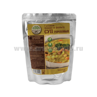 Консервы обеденные Суп гороховый (300 г) (готовое блюдо в фольге) до 05.2026 и ранее