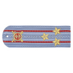 Погоны «машинная вышивка» Полиция без канта бл.-голуб с вышит. эмблемой (полковник) пластик