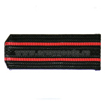 Погоны черн. 2 красн. пр.