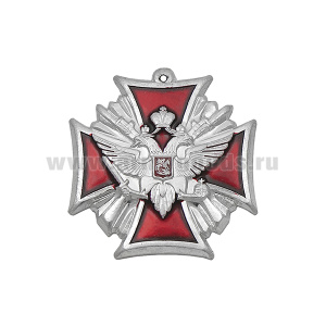 Основание к медали ДМБ (орел, красный крест) серебр.