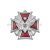 Основание к медали ДМБ (орел, красный крест) серебр.