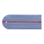 Погоны серо-голубые 1 красн. пр. без канта (Полиция на серо-голубую рубашку) нов/обр 12 см