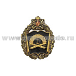 Значок мет. Балтийский военно-морской институт (эмблема в венке с орлом)