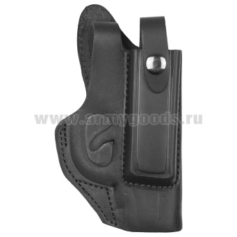 Кобура под ПМ формованная с запасной обоймой ПК-24 черная