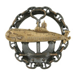 Значок мет. ПЛ на якоре, в цепи (К-154 "Тигр")