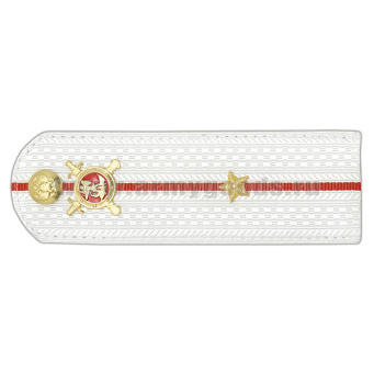 Погоны Полиции (ОВД) на белую рубашку (без канта), укомпл. мет. фурнитурой (мл. лейтенант) пластик